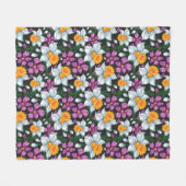 Elegantiepatroon met narcosememblastrijen 2 fleece deken (Voorkant (Horizontaal))