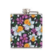 Elegantiepatroon met narcosememblastrijen 2 heupfles (Achterkant)