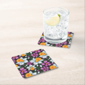 Elegantiepatroon met narcosememblastrijen 2 kartonnen onderzetters (Insitu)