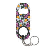 Elegantiepatroon met narcosememblastrijen 2 sleutelhanger flessenopener (Achterkant)