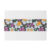 Elegantiepatroon met narcosememblastrijen 2 uitnodigingen wikkel (Achterkant Voorbeeld)