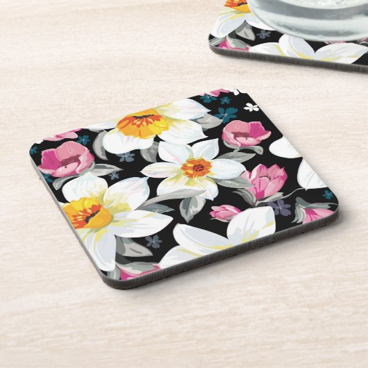 Elegantiepatroon met narcosemiddelen drankjes onderzetter (Linkerzijde)