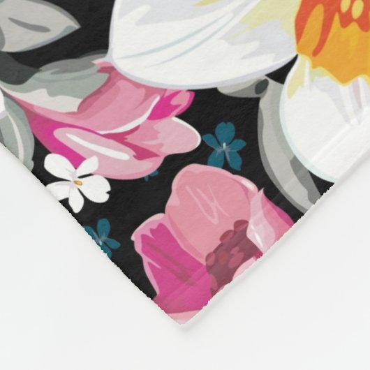 Elegantiepatroon met narcosemiddelen fleece deken (Hoek)