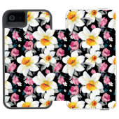 Elegantiepatroon met narcosemiddelen incipio iPhone portemonnee hoesje (Agenda Open)