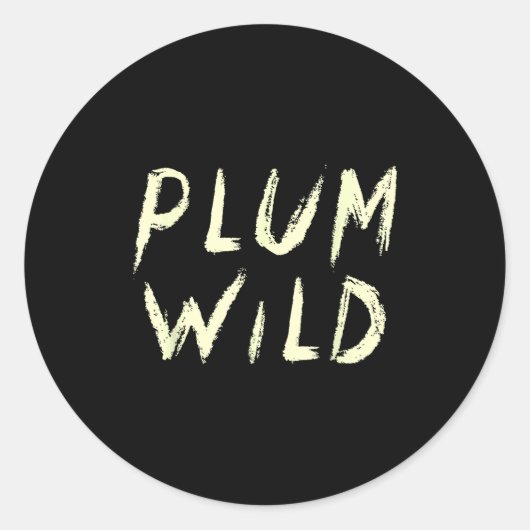 Elegantly Plum Wild Explorer Of Adventures  Ronde Sticker (Voorkant)