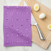 Elegantly Trippy Lines and Shapes Pattern Theedoek (Quarter Fold)