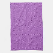 Elegantly Trippy Lines and Shapes Pattern Theedoek (Verticaal)