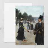 Élégants Wandering in Parijs | Louis Abel-Truchet (Voorkant / Achterkant)