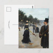 Élégants Wandering in Parijs | Louis Abel-Truchet Briefkaart (Voorkant / Achterkant)