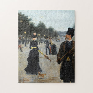 Élégants Wandering in Parijs   Louis Abel-Truchet Legpuzzel