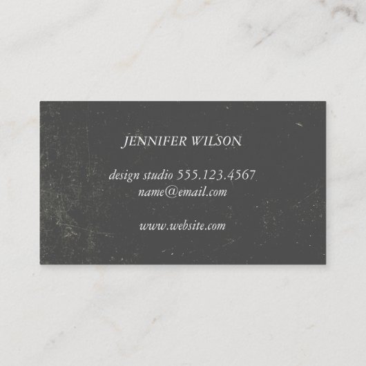 ElegantTexture Monogram Visitekaartje (Achterkant)