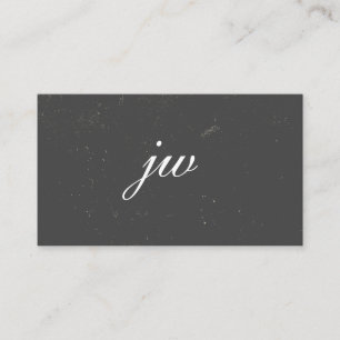 ElegantTexture Monogram Visitekaartje