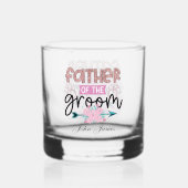 Elegany vader bruidegom woord art bruiloft whisky glas (Voorkant)