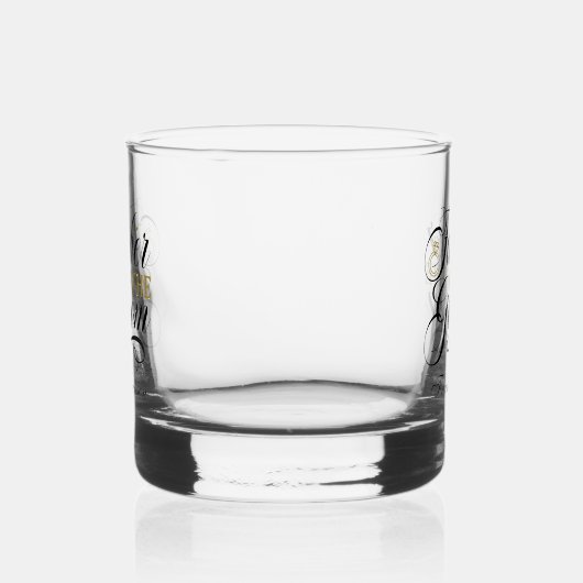 Elegany Vader van de bruidegom naam toevoegen Brui Whisky Glas (Rechts)