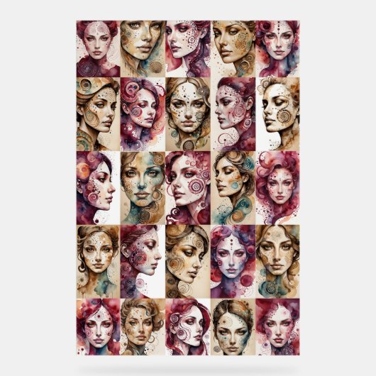Eleganz 4 Acryl Teken Bord (Voorkant)
