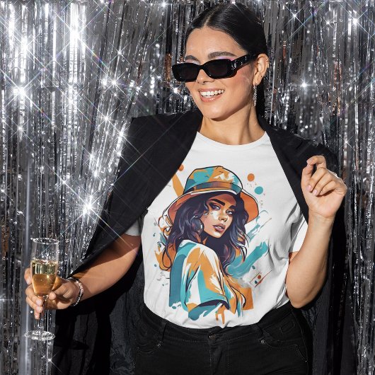 Eleganz in Pop Art - Die Verführung der Farben T-shirt