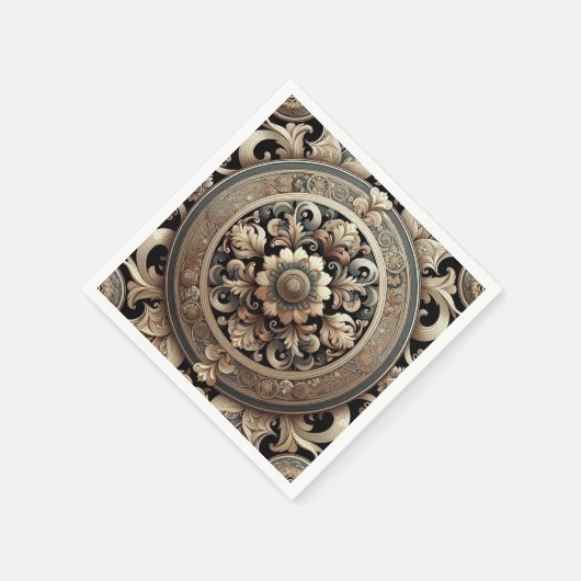 Eleganza Moderna Fancy barokpatroon Servet (Hoek)