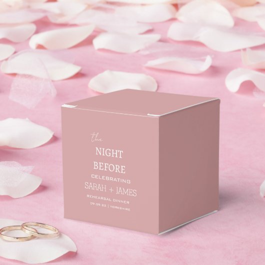 Elegeant Dusty Roze Repetitie Diner Trouwfeest Bedankdoosjes (Huwelijk)