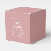 Elegeant Dusty Roze Repetitie Diner Trouwfeest Bedankdoosjes (Voorkant Zijde)