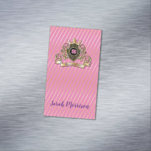 Elegenat Gold Monagram Fashioned Visitekaartje Magnetisch Visitekaartje