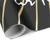 Elegenat White Monagram Fashioned wrapted wrappape Cadeaupapier (Rol Hoek)