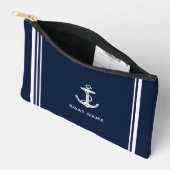 Elegent anker en naam voor boot etui (Open)