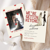 Elegent Bold Halloween Gothic Wedding Invitation Kaart