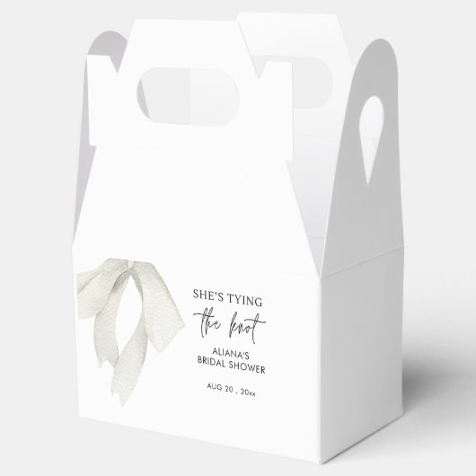 Elegent Bow Ze bindt het knoop Vrijgezellenfeest Bedankdoosjes (Geopend)