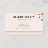 Elegent Chic Paarse Lange Haar Meisje Haarstylist Visitekaartje (Achterkant)