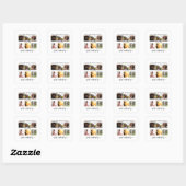 Elegent first mothers day vierkante sticker (Vel)