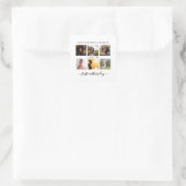 Elegent first mothers day vierkante sticker (Tas)