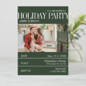 Elegent Green Magazine Hoesje Kerstfeest Kaart (Staand voorkant)