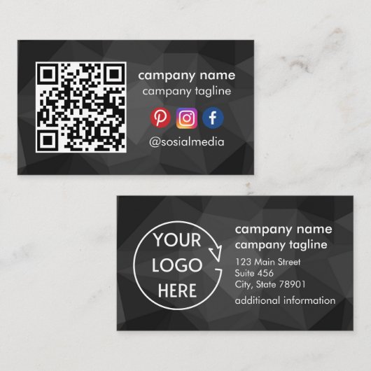 Elegent instant duurzaam goedkopere visitekaartjes (Voorkant / Achterkant)