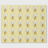 Elegent modren dazie flower cadeaupapier (Vlak)