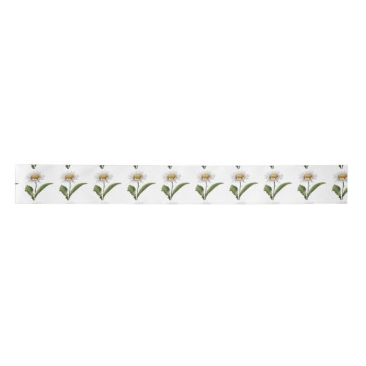 Elegent modren dazie flower satijnen lint (Voorkant)