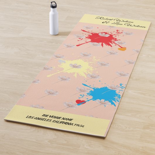 Elegent modren dazie flower yogamat (In situ)