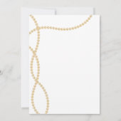 Elegent Parels & Prosecco Vrijgezellenfeest Kaart (Achterkant)