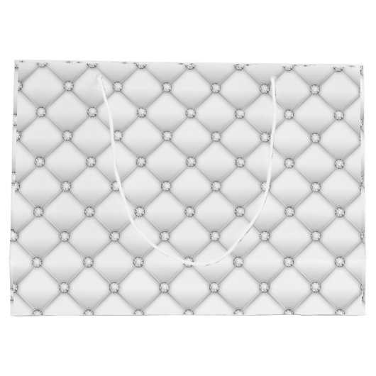 Elegent White Diamond Groot Cadeauzakje (Achterkant)