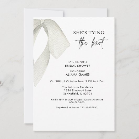 Elegent zwart-wit boog Vrijgezellenfeest Kaart (Voorkant)