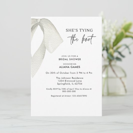 Elegent zwart-wit boog Vrijgezellenfeest Kaart (Staand voorkant)