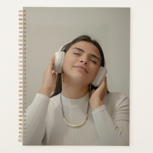 Elegente Gepersonaliseerde Aangepaste Foto Planner (Voorkant)