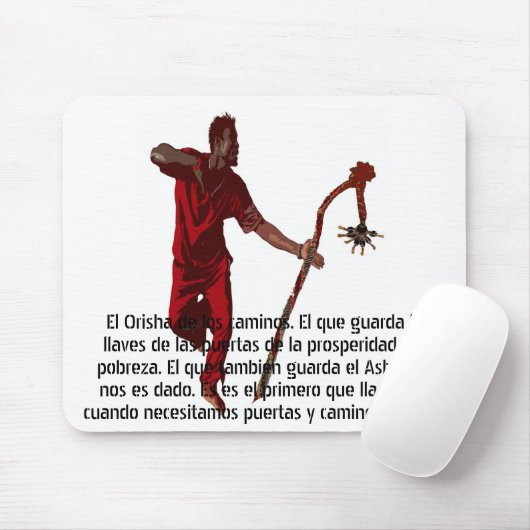 ELEGGUA DANCING BY LIZ LOZ MUISMAT (Met muis)