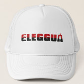Eleggua Laroye trucker hat, allemaal wit Trucker Pet (Voorkant)
