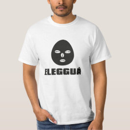 Eleggua, zwart op wit t-shirt