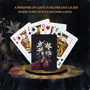Elegie voor een gevallen lied – Romantische gotisc Pokerkaarten