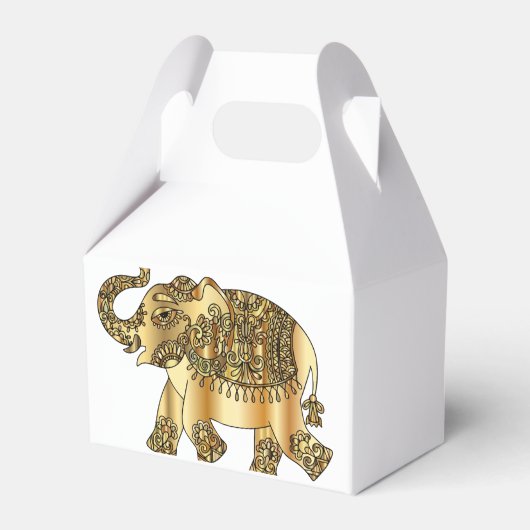 EleGifts: Schattige Olifant Favor Dozen Bedankdoosjes (Voorkant Zijde)