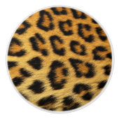 Elegnat Leopard Bont Skin - Rich Luxury Mode Keramische Knop (Voorkant)