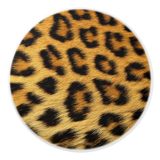 Elegnat Leopard Bont Skin - Rich Luxury Mode Keramische Knop (Voorkant)