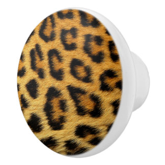 Elegnat Leopard Bont Skin - Rich Luxury Mode Keramische Knop