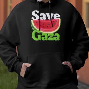 Elegnat Save Gaza Watermeloen Palestijns Hoodie